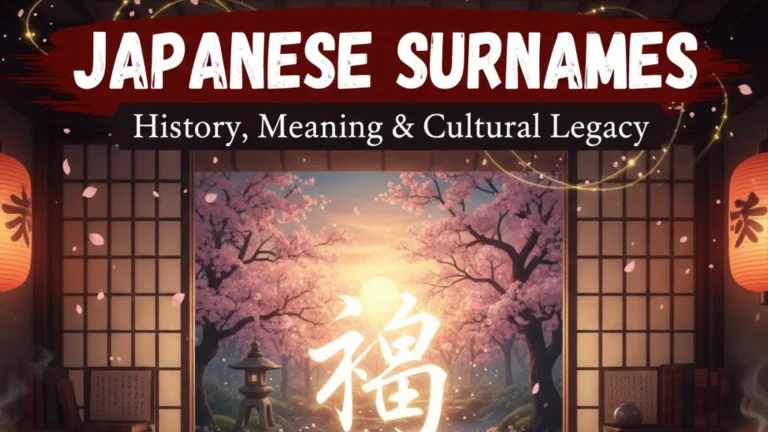 Japanese Surnames – History, Meaning & Cultural Legacy